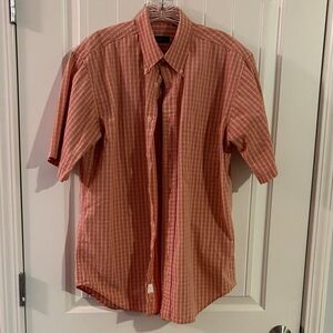 Men's Orange plaid  Shirt